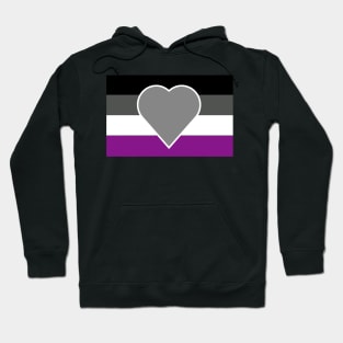 Greyromantic Asexual Flag Hoodie